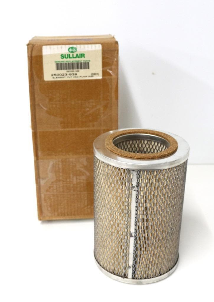 Sullair 250023-939 Element, FLT VAC PUMP PAP Replacement Filter
