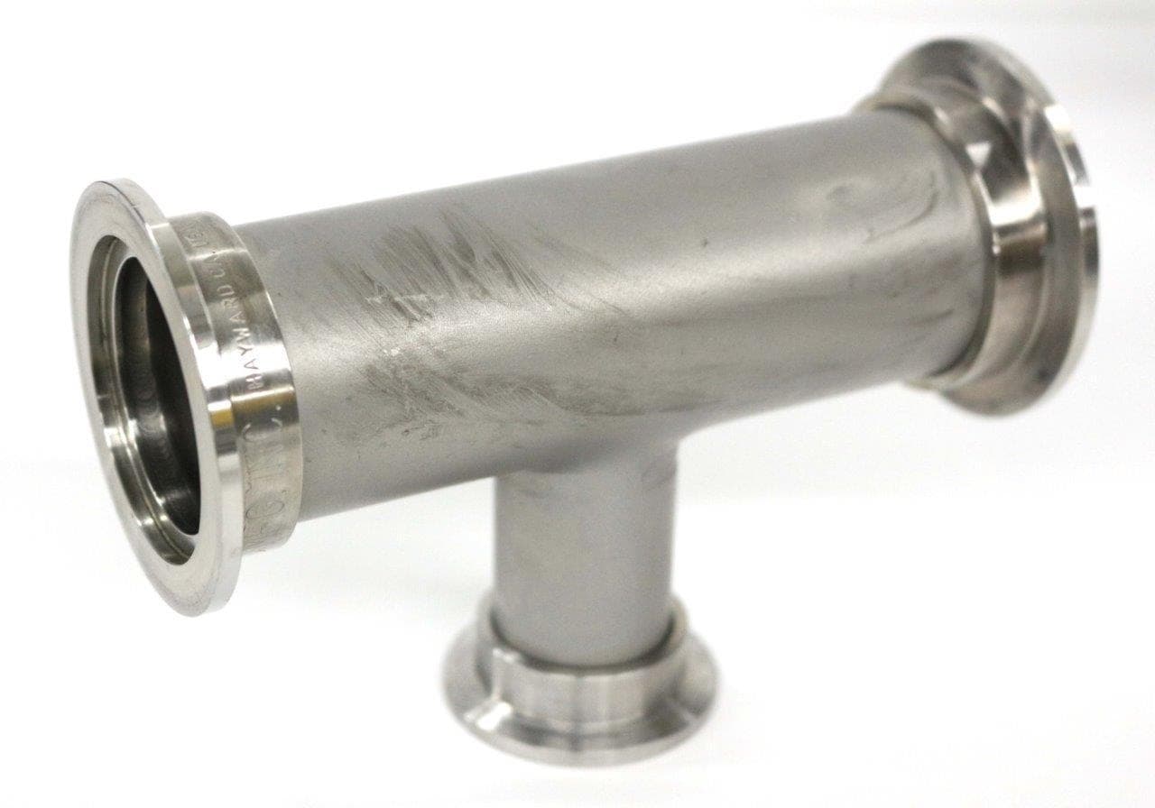 Unbranded KF40 x KF25 MDC Reducing Tee Vacuum Fitting Stainless Steel