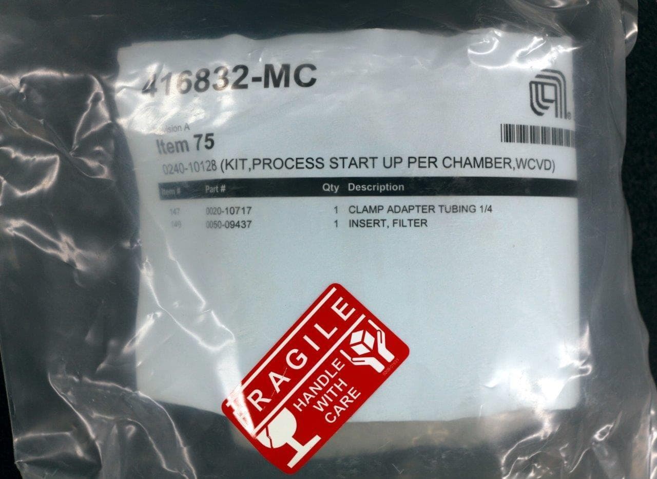 Applied Materials AMAT 0240-10128 Kit, Process Start Up Per Chamber, WCVD