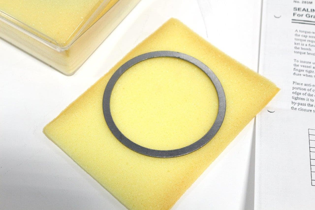 EGC Enterprises 1808HCKL Lot of 6 Grafoil Gaskets, P/N , for Parr Reactor - New
