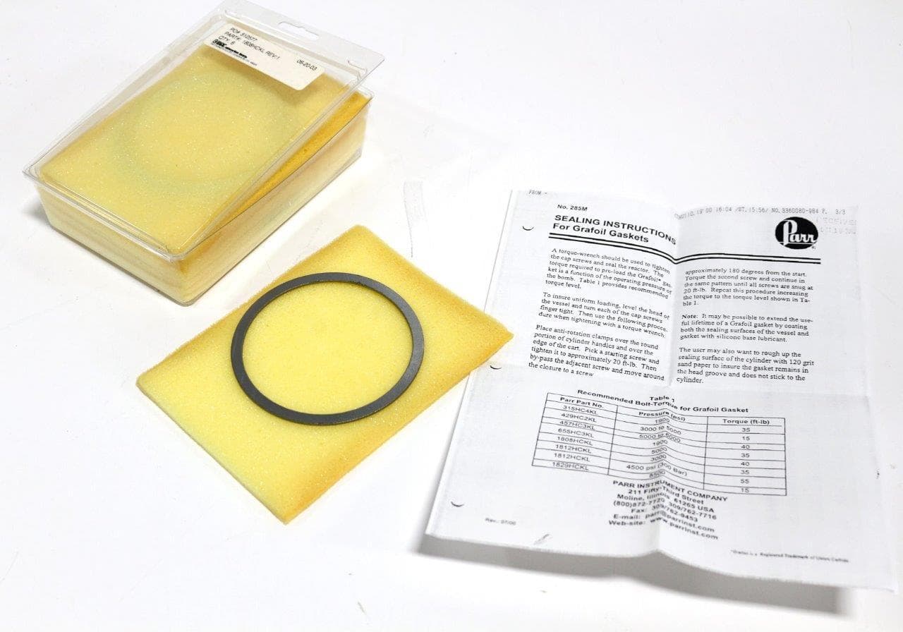 EGC Enterprises 1808HCKL Lot of 6 Grafoil Gaskets, P/N , for Parr Reactor - New