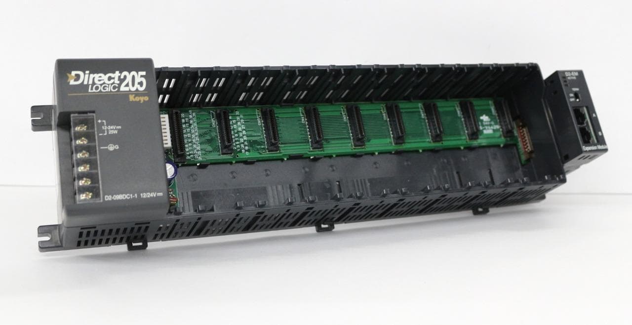 AutomationDirect D2-09BDC1-1 I/O Base, 9-slot, DIN Rail or Panel Mount