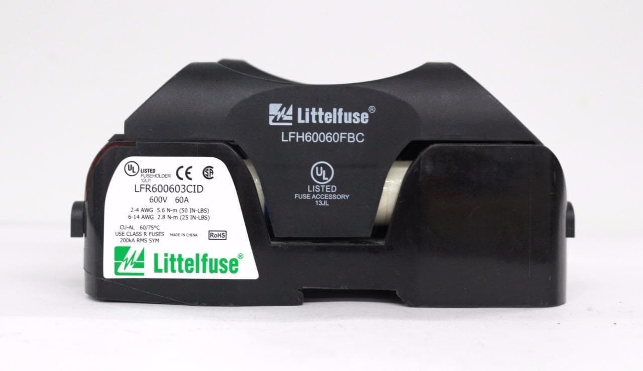 Littelfuse LFR600603CID, LFH60060FBC Fuse Block, Fuse Block Cover, with Fuse