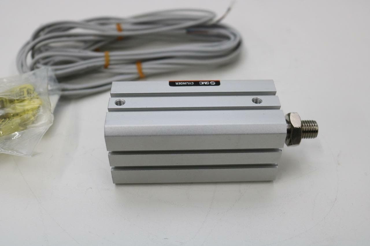 SMC CDQSD25-50DM-F9BL Double Acting Pneumatic Cylinder w/CQS-025D Double Clevis