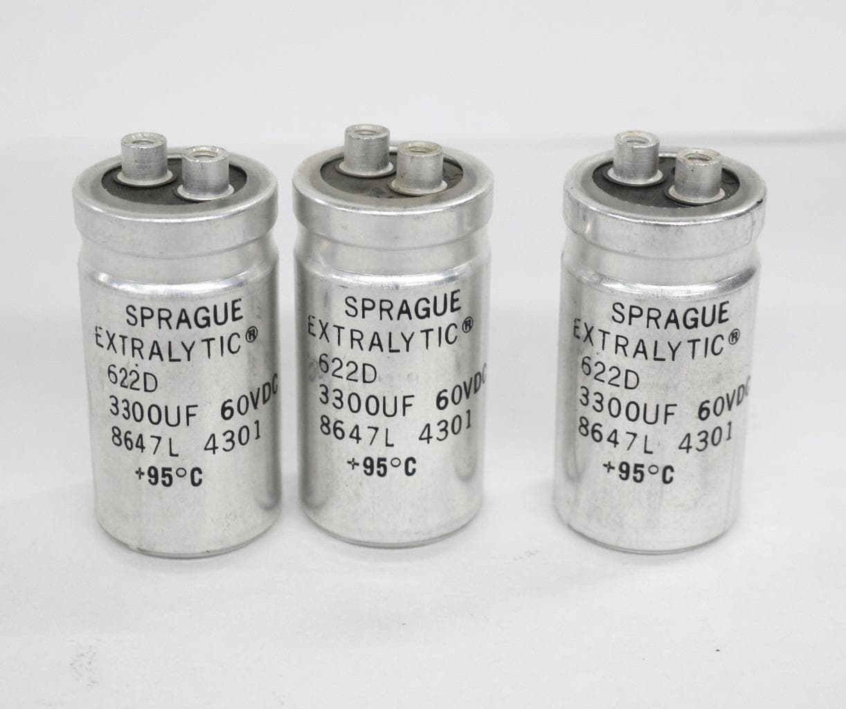 Sprague 622D Extraltic Capacitor - Lot of 3