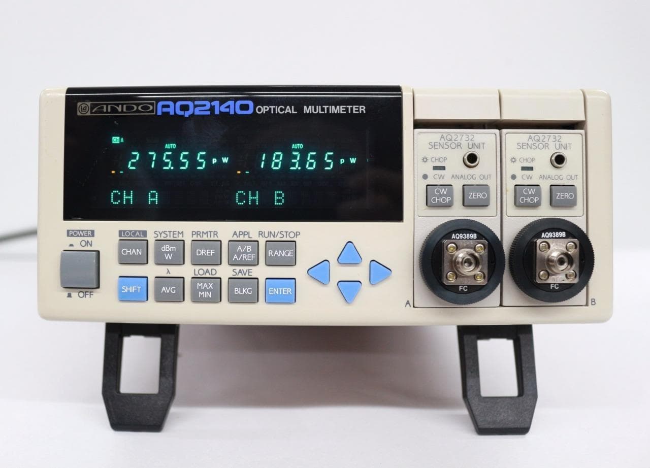 Ando AQ2140 Optical Multimeter with (2) AQ2732 Sensor Units
