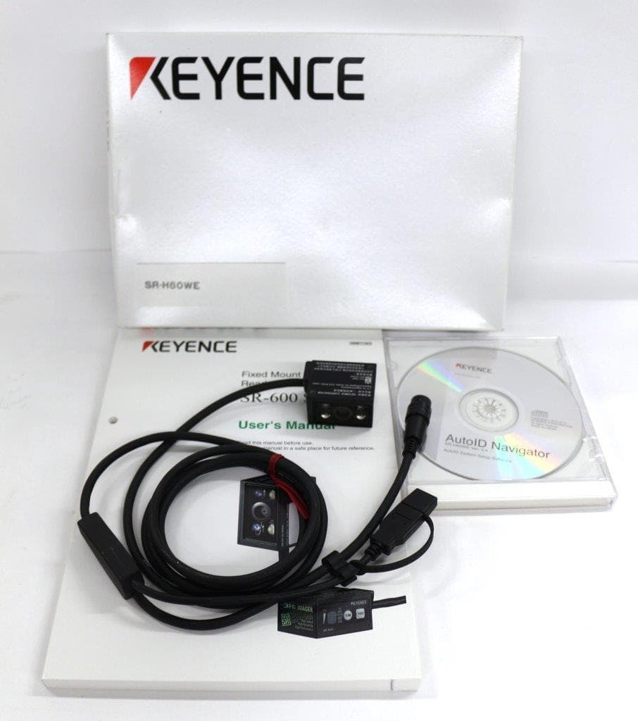 Keyence SR-600HA, SR-H60WE 2D Code Reader with Manual and Software - New