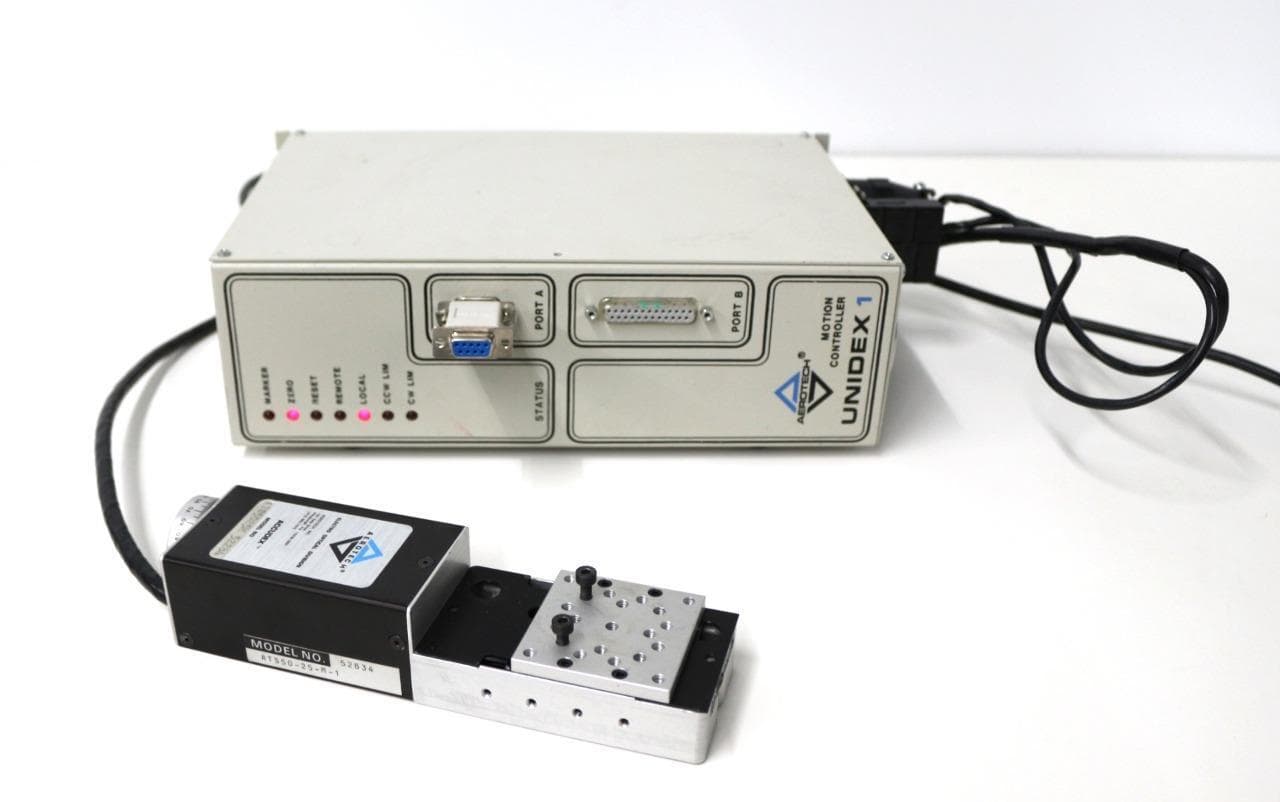 Aerotech U1J-LM-A-40, ATS5025M 52284 Motion Controller w/ Accudex Linear Stage