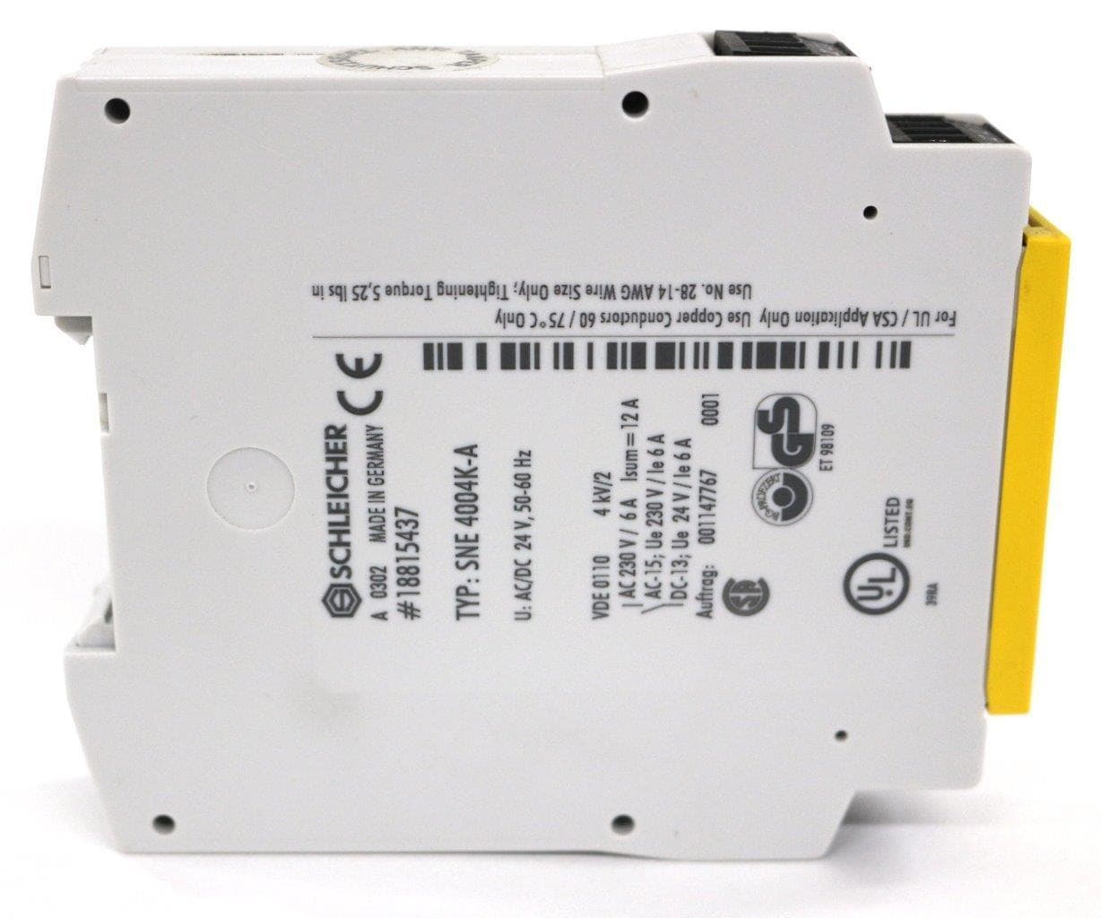 Schleicher SNE 4004K-A Safety Relay