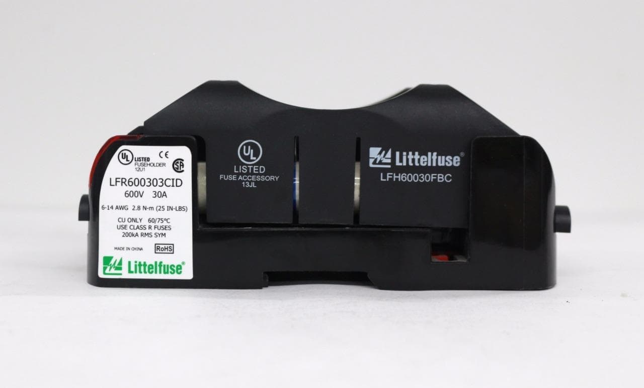 Littelfuse LFR600303CID, LFH60030FBC Fuse Block, Fuse Block Cover, with Fuse