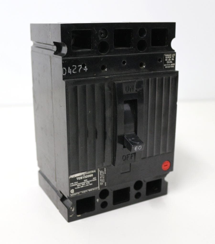 General Electric TEB132060 , 3 Pole, 240 VAC, 60 AMP, Circuit Breaker
