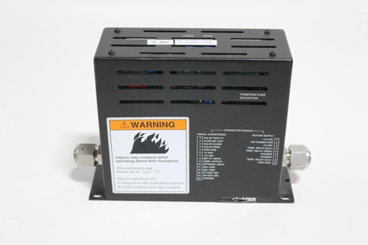 MKS Instruments 1150C-4256K Inc. Mass Flow Controller, Gas: Water, 4000 SCCM