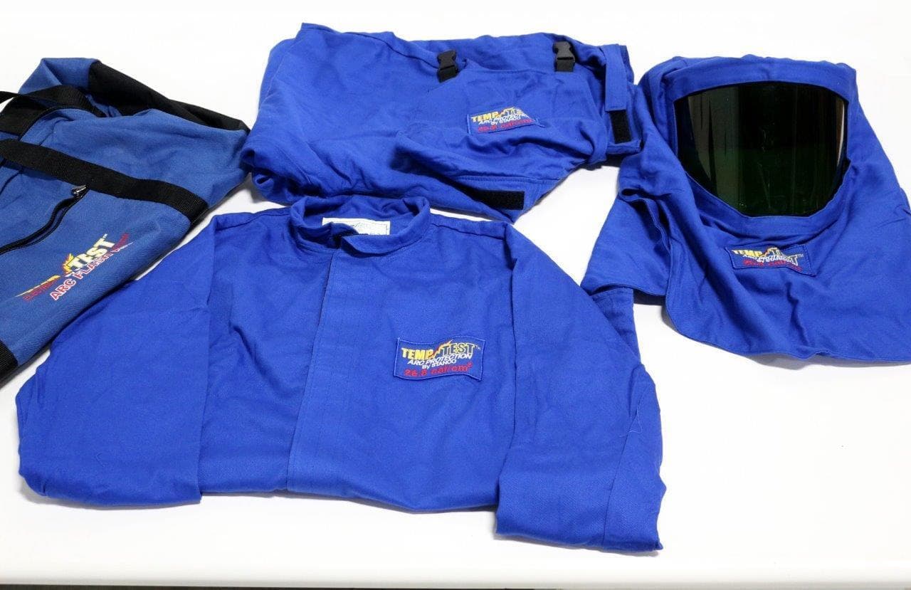Stanco TT25635, TT25670, TT25712SH Arc Flash Protection KitCoat, Overalls & Hood