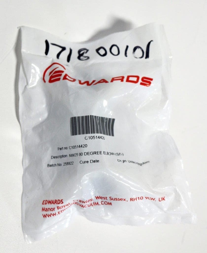 Edwards C10514420 90 Degree Elbow, NW 25 Part No. , New