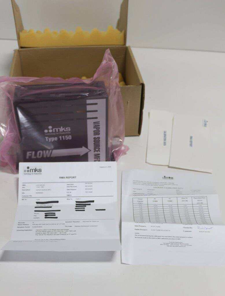 MKS Instruments Inc. 1152C-792V Mass Flow Controller, Gas: TiCl4, 1000 SCCM