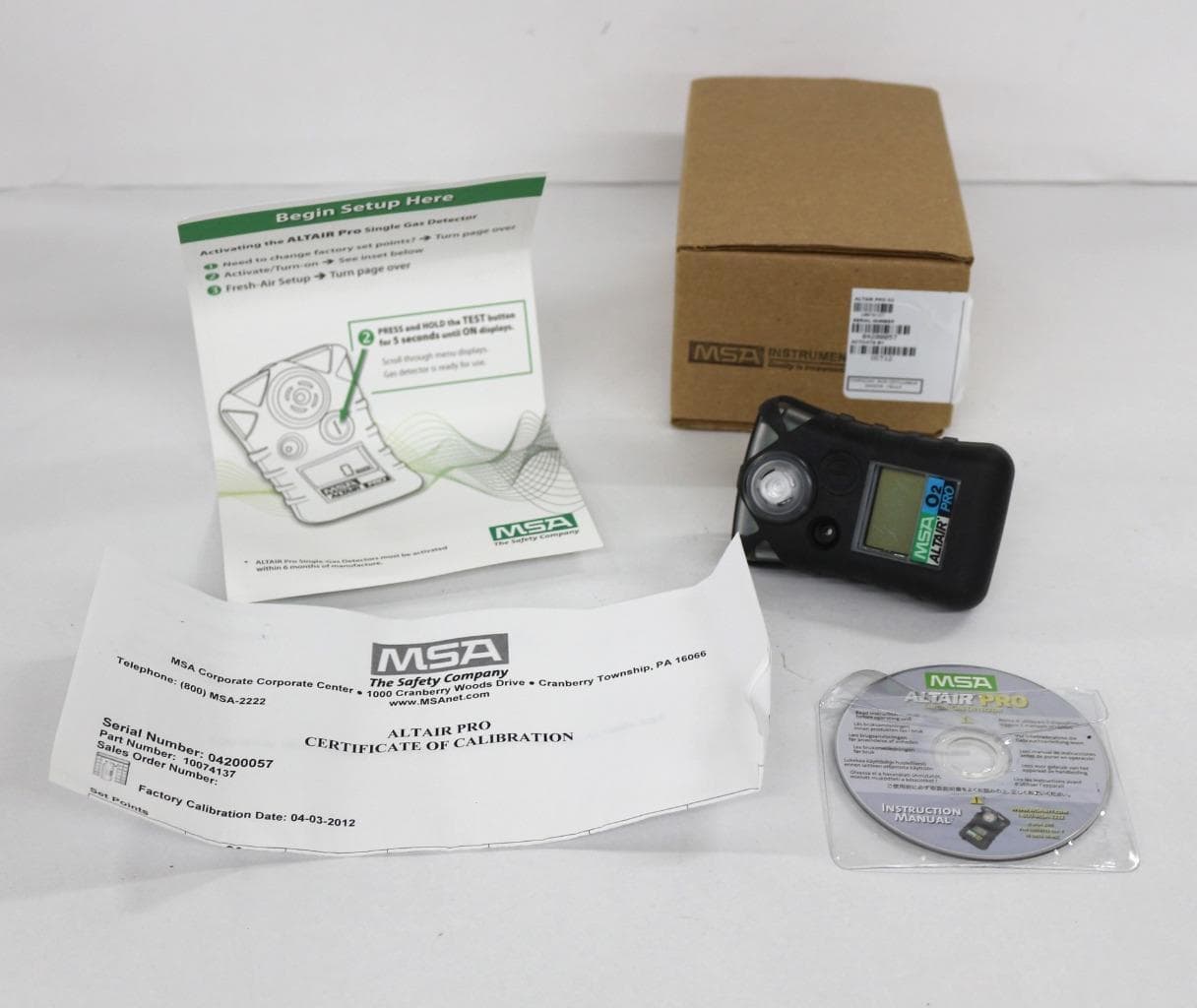 MSA Instrument Division Altair PRO O2 Altair Pro O2 Single Gas Detector
