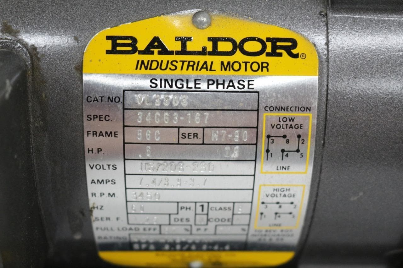 Fluorocarbon, Baldor 3.0, VL3503 Turbo Pump Model w/ Industrial Motor
