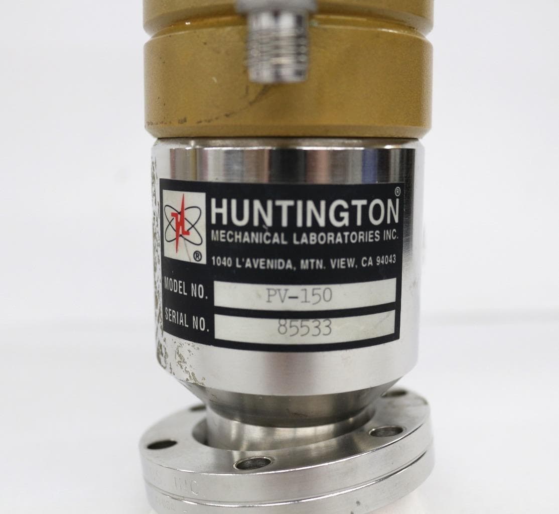 Huntington Mechanical Laboratories Inc. PV-150 Right Angle Valve, Pneumatic