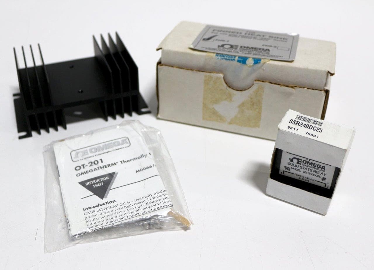Omega Engineering FHS-1 Omega Finned Heat Sink, New