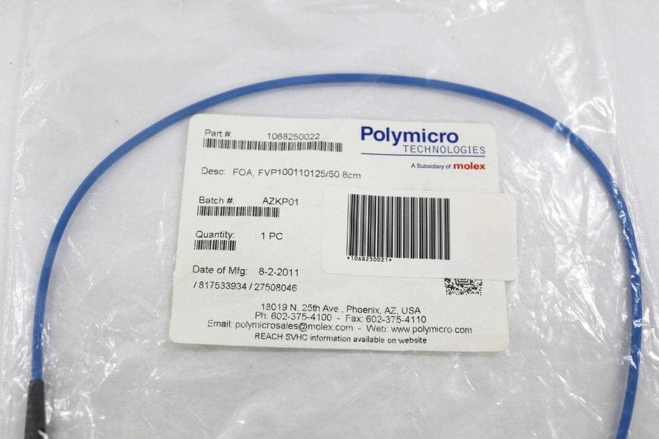 Polymicro Technologies 1068250021 , FOA, FVP050055065/50.8cm Fiber Optic Cable