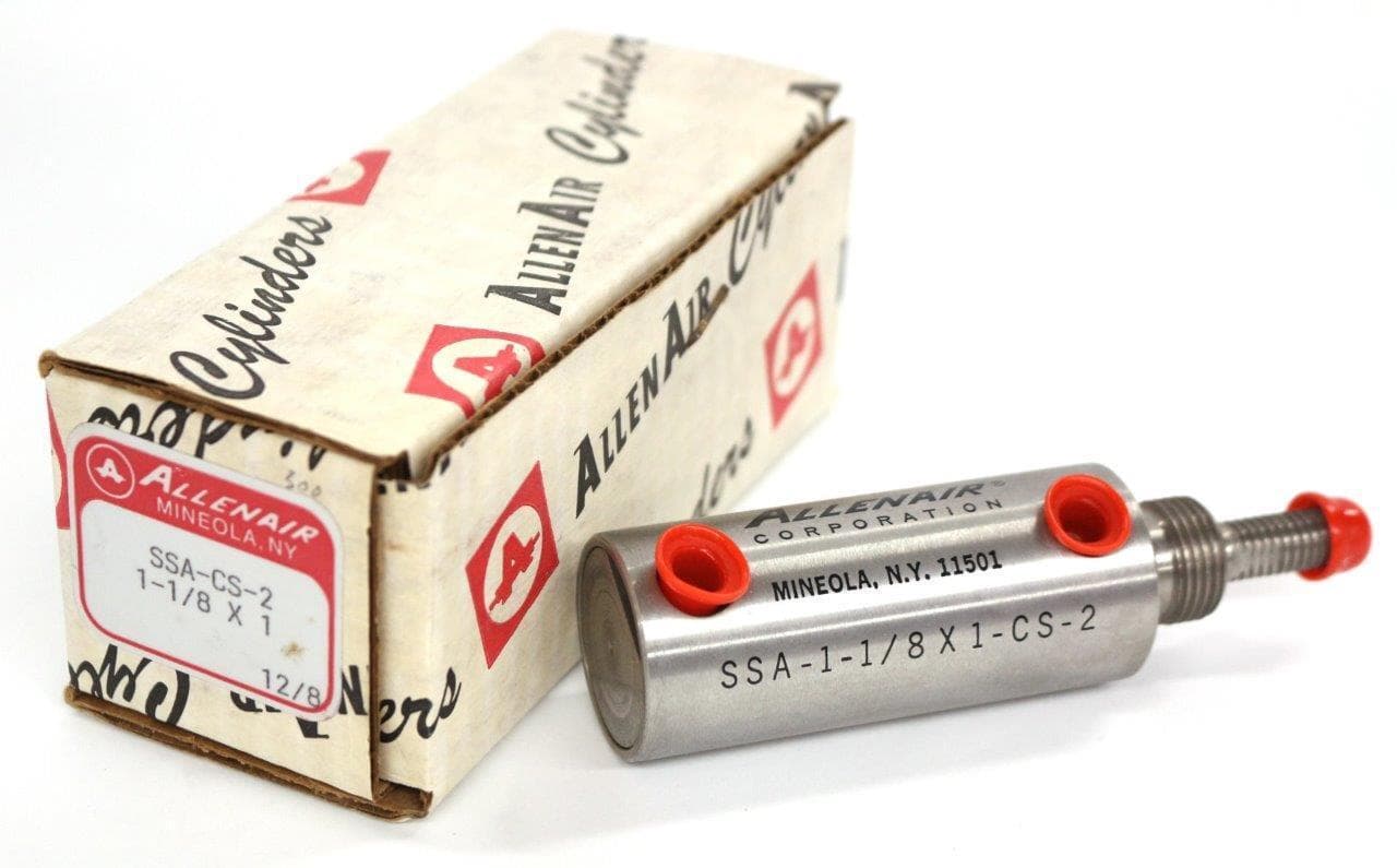 Allenair SSA-CS-2 Air Cylinder 1 1/8 X 1 - 1, 1 1/8" Bore x 1" Stroke - NOS