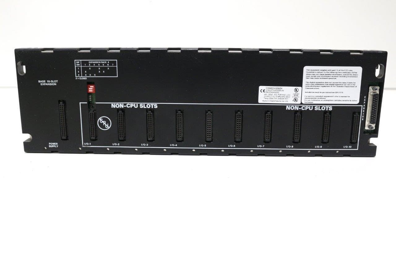 GE Fanuc IC693CHS392H 10 Slot Expansion EMI Enhanced