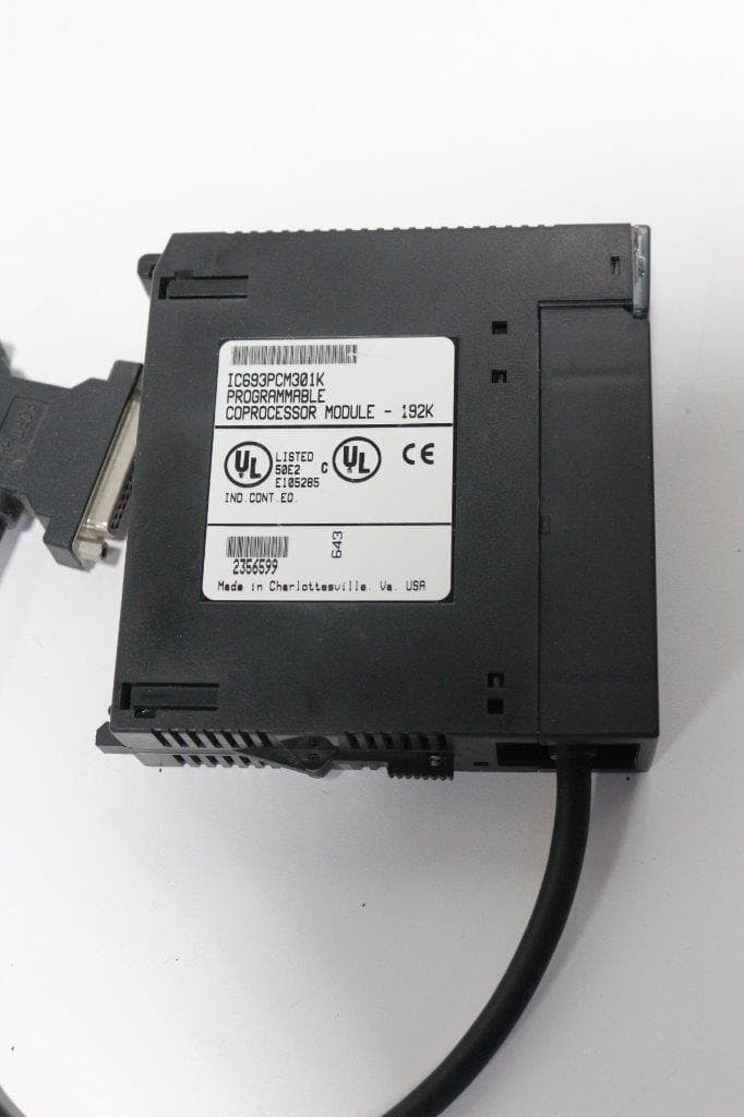 GE Fanuc IC693PCM301K Programmable Coprocessor Module - 192K w/Cable