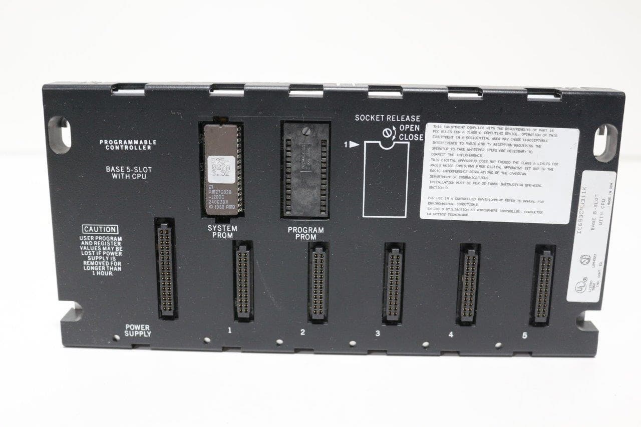 GE Fanuc IC693CPU311K Base 5-Slot With CPU
