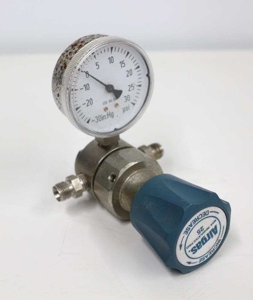 Airgas Y11-N141A , Max Regulated PSIG 25, Max Inlet PSIG 1200, Regulator