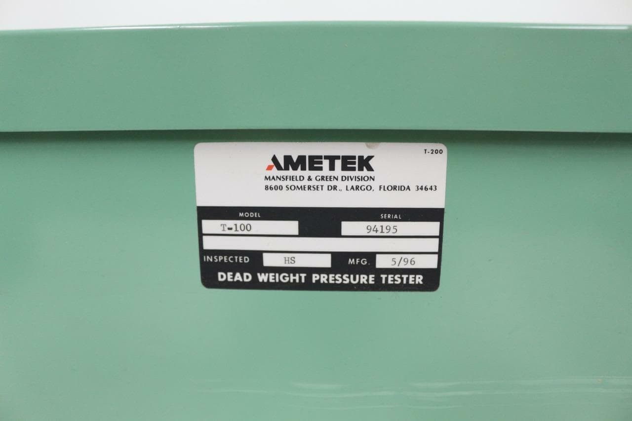 Ametek, Ashcroft T, 1305B100 Dead Weight Tester Weights