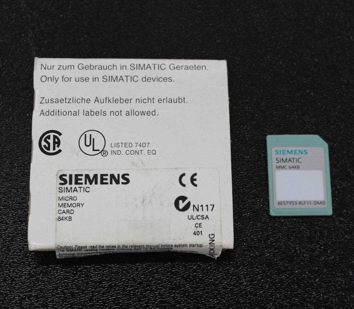 Siemens 6ES7 953-8LF11-0AA0 Simatic Micro Memory Card 64KB