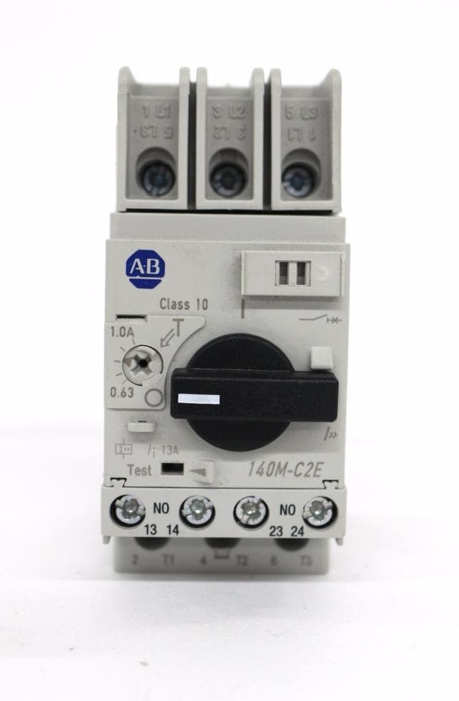 Allen-Bradley 140M-C2E-B10, 140M-C-AFA20, 140M-C-TE1 Circuit Breaker w/ Aux