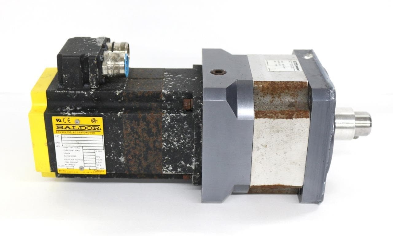 Baldor, Bayside, Parker BSM80N-175AA, PX115-010 AC Servo Motor w/ Gearhead