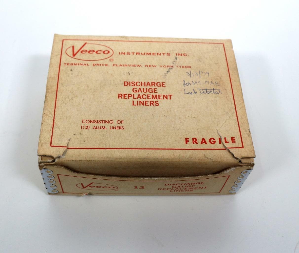 Veeco None Lot of 23 Discharge Gauge Replacement Liners for Leak Detectors