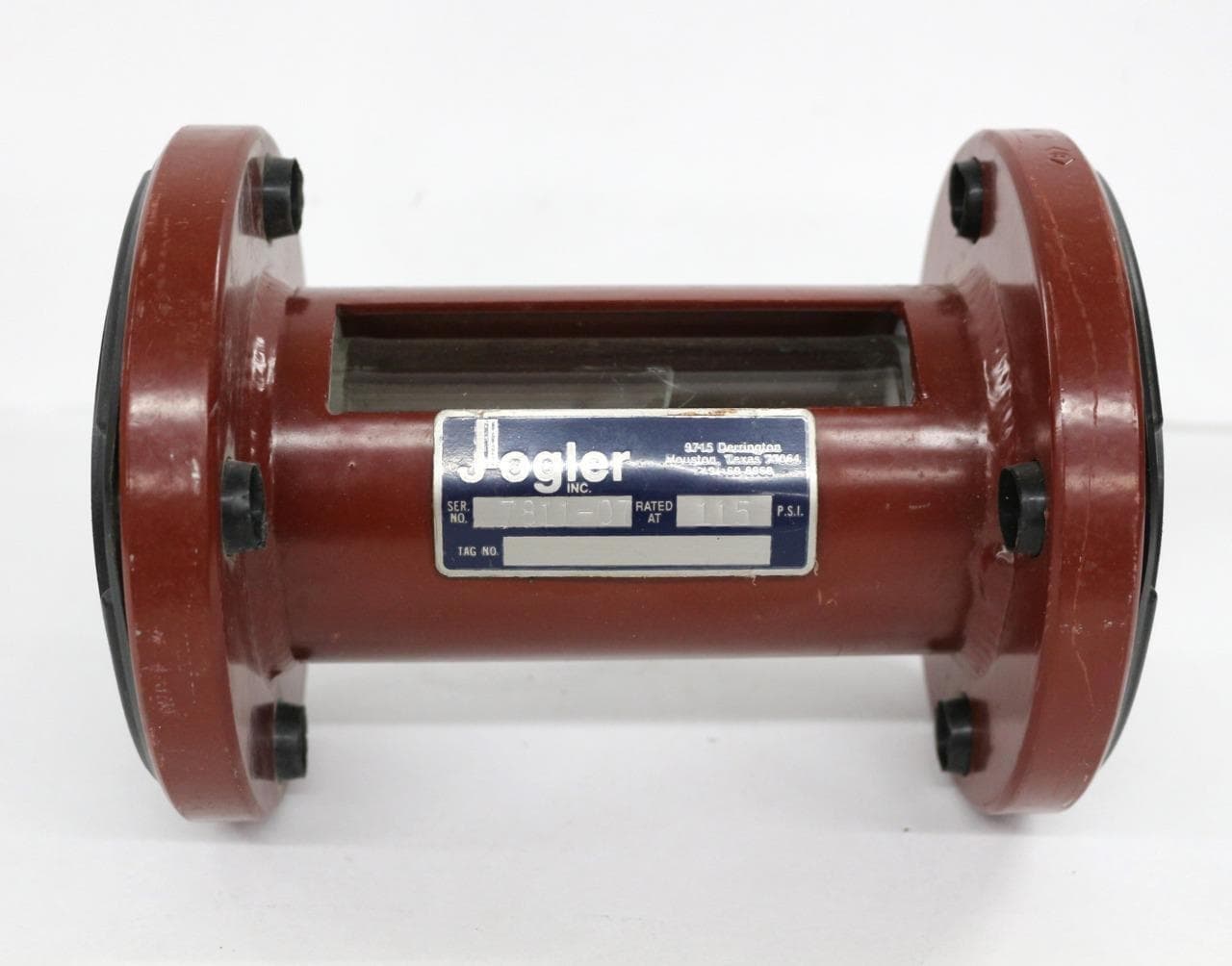 Jogler Inc. 2" 115 PSI, Armored Flow Indicator