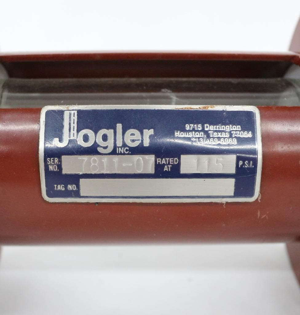 Jogler Inc. 2" 115 PSI, Armored Flow Indicator