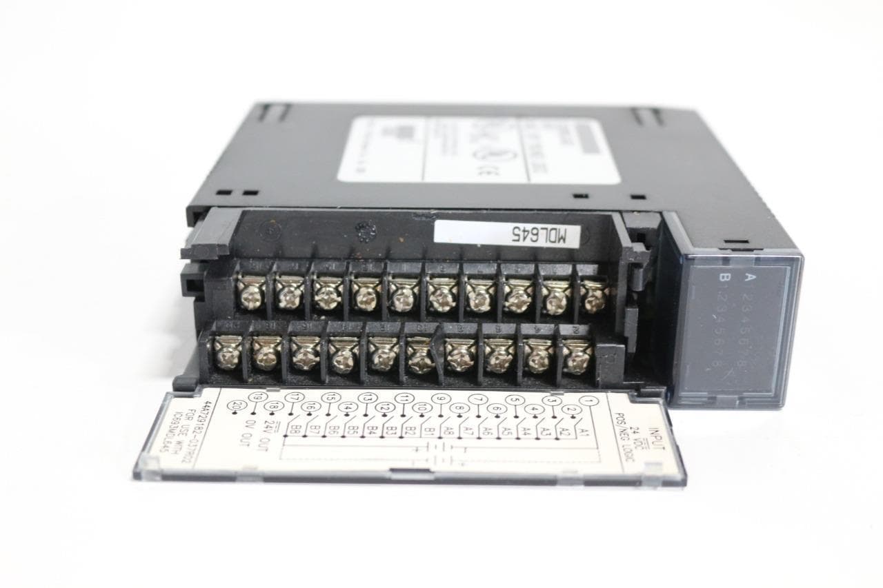 GE Fanuc IC693MDL645D Input Module, 24VDC, 16PT, POS/NEG Logic