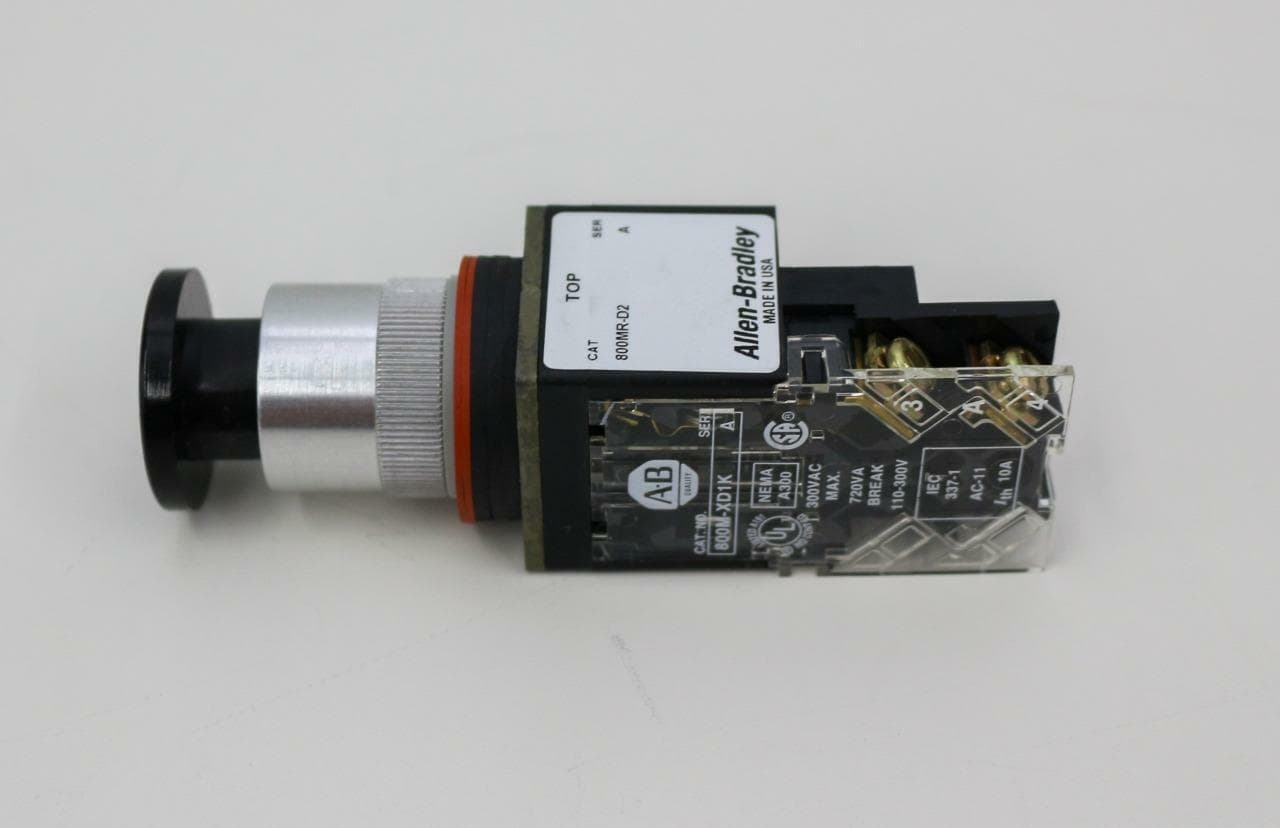 Allen-Bradley 800MRD2D1K 800MR-D2D1K Small Round Push Button