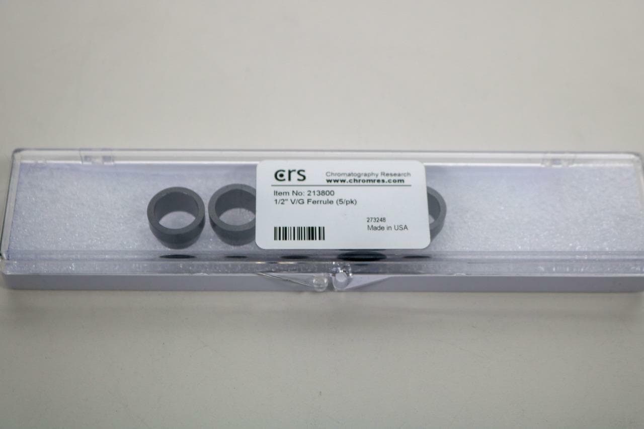 Chromatography Research 213800 1/2" Ferrule, 60% Vespel / 40% Graphite, 5/pk, Ne