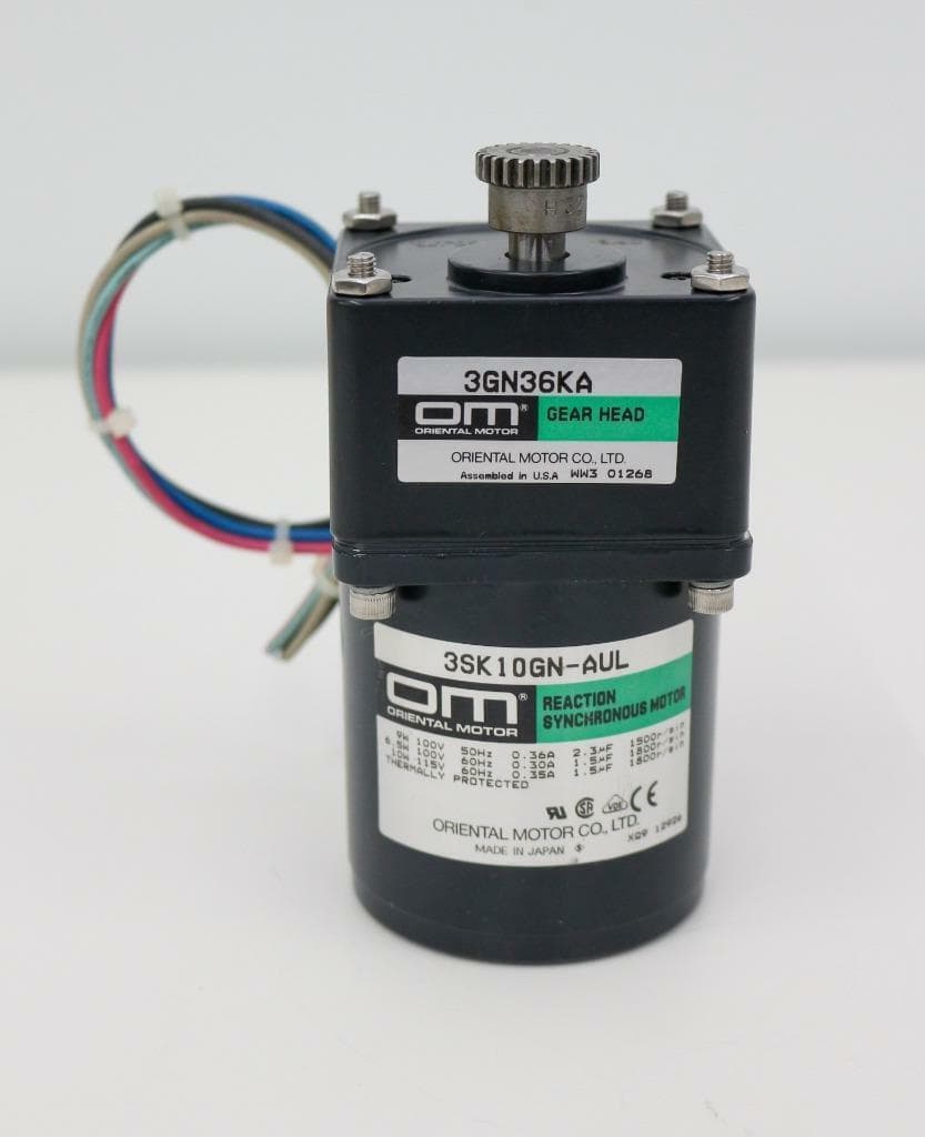 Oriental Motor 3G36NKA, 3SK10GN-AUL Gear Head w/ Synchronous Motor