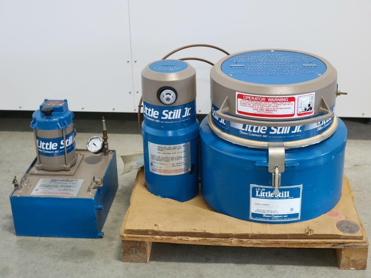 Finish Company LS JR, LS JR VAC Little Still Solvent Recovery Unit