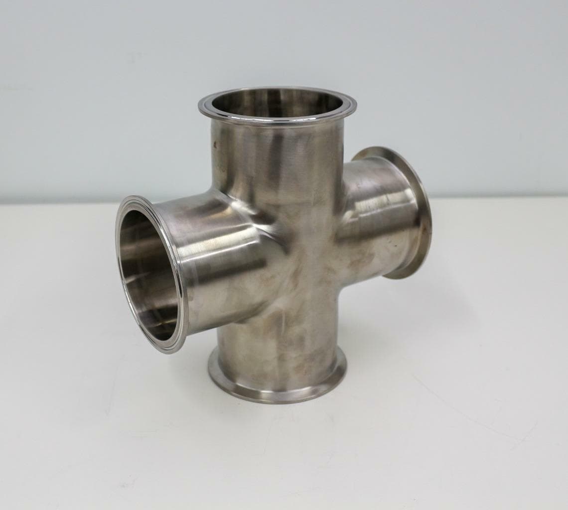 Stainless Steel 4-Way Cross 4.625" OD Flange