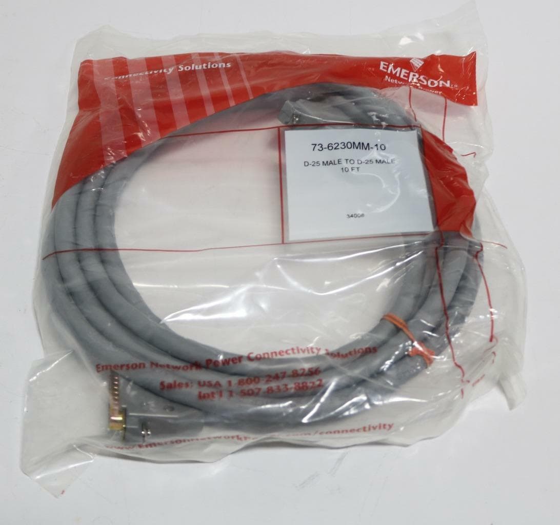 Connectivity Solutions 73-6230MM-10 Cable Assembly, D-25 Male to D-25 Male 10 F