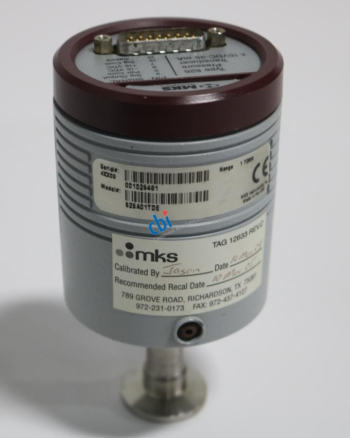 MKS Instruments 852A61PCA2NC Pressure Transducer 60 PSIA Lot of 2 Used Working 